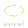 Kid's Paper Clip Chain Bracelet with Cat
