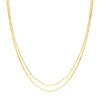 Valentino and Hammered Forzentina Layered Chain