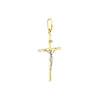 Two Tone D/C Crucifix Pendant