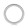 14K White Gold Diamond Wedding Band