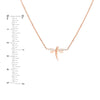 Plated Sterling Silver Mini Dragonfly Necklace