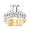 14K 5.00Ct Certified Lab Grown Diamond Bridal Ring