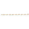 Tri-Color Interwoven Triple Oval Link Bracelet