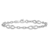 10K White Gold Polished Link Bracelet