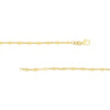 Diamond-Shaped Flat Link Chain