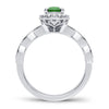 14K 0.28Ct Diamond Emerald Ring
