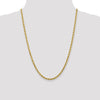 14K 4mm Diamond-Cut Rope Chain