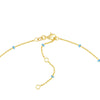 Enamel Bead Nameplate Necklace