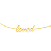 Script Loved Adjustable Choker