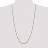 14K 2.5mm Diamond-Cut Rope Chain