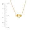 2mm Tube Love Knot Necklace