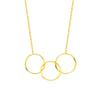 Interlocking Open Circles Necklace