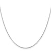 14K White Gold 1.4mm Flat Cable Chain