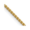 14K 1mm D/C Spiga Chain Anklet