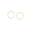 2mm x 25mm Polished Hoop Earrings