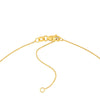 1/15tcw Diamond Round Link to Oval Necklace