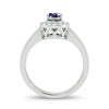 14K 0.15Ct Diamond Sapphire Ring