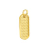 Basket Weave Design Dog Tag Pendant