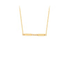 Diamond Bezels and Bars Adjustable Necklace