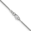 14K White Gold .8mm D/C Quadra Wheat Chain