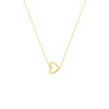 Sideways Mini Heart Adjustable Necklace