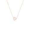 Sideways Mini Heart Adjustable Necklace