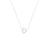 Sideways Mini Heart Adjustable Necklace
