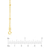 3mm Disco Bead Rolo Chain Necklace