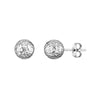 Sterling Silver 8mm Diamond-Cut Ball Stud Earrings