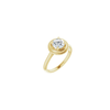 14K Yellow 6.5 mm Round Solitaire Engagement Ring Mounting