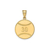 Personalized Baseball Number And Name Pendants