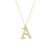 Diamond Gothic 'A' Necklace