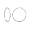 3mm x 50mm Square Tube Hoop Earrings