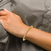 Sterling Silver Gold-tone 18K Flash-plated Magnetic Bracelet