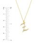 Diamond Gothic 'Z' Necklace