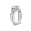 14K WG 1.00ct Diamond Bridal Ring
