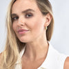 Oval Teardrop Hoop Earrings