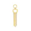 Door Knocker Earrings with Fringe Chain