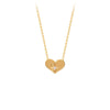 Heart with Diamond Adjustable Necklace