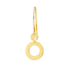 Open Circle Dangle Earrings on Fish Hook