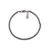 Sterling Silver Diamond-Cut Beads Adjustable Bracelet