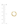 Herringbone Textured Hoop Earrings