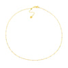 Two-Tone Saturn Chain Adjustable Choker