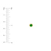 0.58ct 4mm Round Tsavorite Stud Earrings
