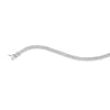 Plated Sterling Silver Triple CZ Row Bracelet