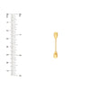 Teardrop Cable Chain Dangle Earrings