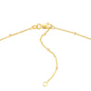 Diamond Star Bezels and Beads Necklace