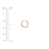 Knife Edge Polished Mini Hoops