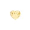 Fluted Heart Earrings