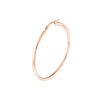 2mm x 40mm Polished Hoop Earrings